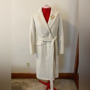 LoveShackFancy Floret Wool-Blend Coat